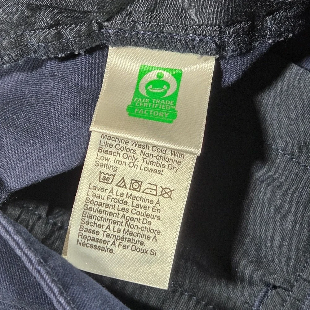 J‎ Crew Navy Blue Straight Leg Chino Pants Flat Front Womens Size 6P